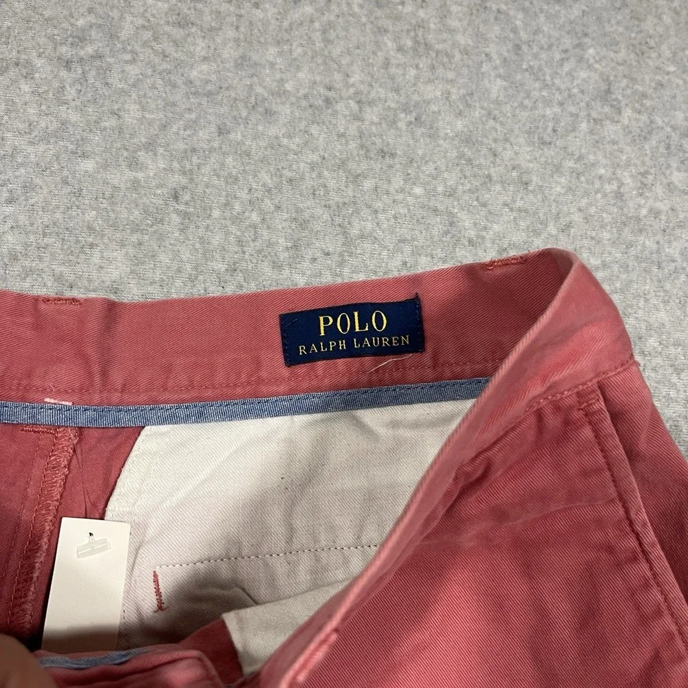 Polo Ralph Lauren Shorts Mens 29 (Fit 30) Pink Chino Flat Front 8